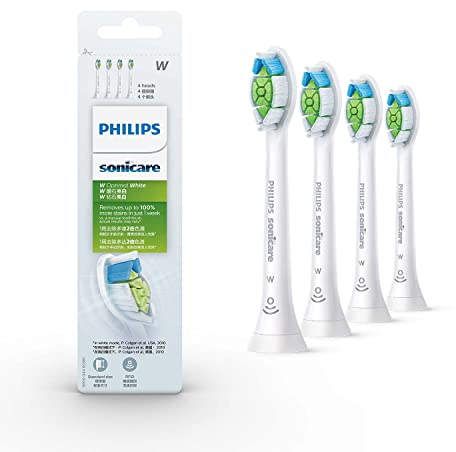 Philips Sonicare W2 Optimal White Standard-Bürstenköpfe für Schallzahnbürste (Modell HX6064/36)