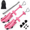 Shoe Stretcher Women, Pair of 4-way Adjustable Shoe Widener Expander to Stretch Length Width Height for Wide Feet, Tough Plastic Shoe Tree Shaper with Bonus 12 Bunion Plugs, Medium