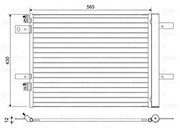 Valeo Kondensator, Klimaanlage 822564 | Kompatibel mit: CITROËN C4 GRAND PICASSO II, C4 PICASSO II, C4 SPACETOURER, GRAND C4 SPACETOURER, JUMPY III Kasten