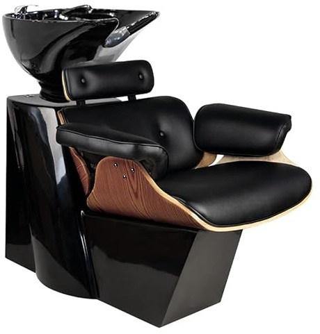 ACTIVESHOP Friseurwaschsessel Friseursessel Sessel Friseur Waschanlage Gabbiano Florenz Schwarznuss