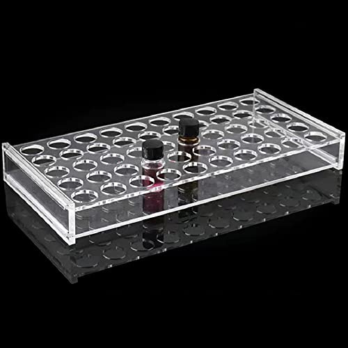 Plexiglas-Reagenzglas-Rack Transparentes Reagenzglas-Halter für zweireihige Säulen-Reagenzglas-Rack-Dropper-Rack-chemische Versuchs ausrüstung (2/3ml (50 Löcher))