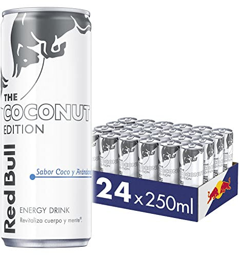 Red Bull Bebida Energética, Coco y Arándanos, 24 x 250 ml