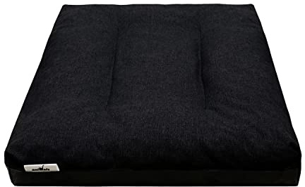 ROYSSON Hundebett katzenbett hundekorb hundekissen schlafplatz tierbett - Wasserdicht 3 Farben S/M/L/XL/XXL/XXXL (L - 90x60x12cm, Schwarz)