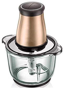 Picadora de Verduras Picadora de Carne eléctrica de Simplicidad Moderna, Picadora pequeña de Acero Inoxidable de 2 L Picadora de Cocina para picadora de Carne Herramientas de molienda para verdur
