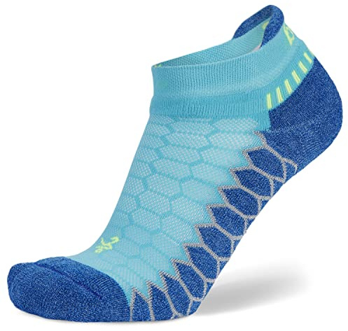 Balega Silver Compression Fit Performance No Show Athletic Running Socks for Men and Women (1 Pair), Cobalt, Medium