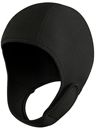 harayaa Capucha de Buceo Capucha de Traje de Neopreno de 2 mm, Gorro de Prueba de Viento, Capucha térmica, para Hombres, Mujeres, Navegación, Negro