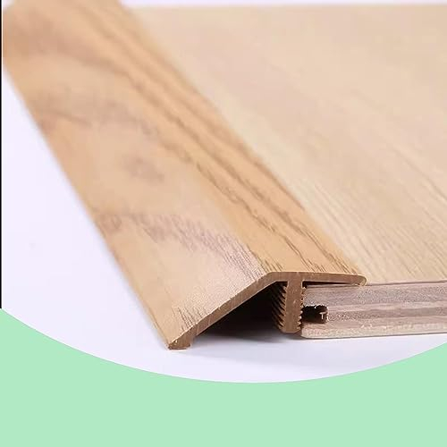 HCZION Ausgleichsprofil PVC Bodenschiene Übergangsprofil Abschlussprofil Übergangsleiste Türschwellenrampe Höhenunterschieden 12-15mm (Color : H)
