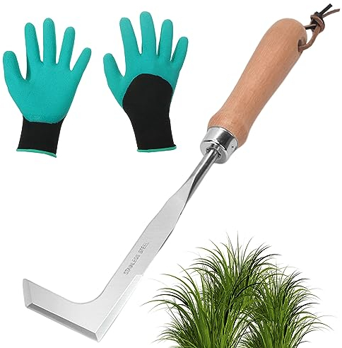 Estirpatore Erbacce Multifunzionale Manuale, Sarchiatore Per Erbacce Con Manico, Estrattore Erbacce Da Giardino, Coltello Per Erbacce In Acciaio Inossidabile Per La Rimozione Di Muschio e Erbacce