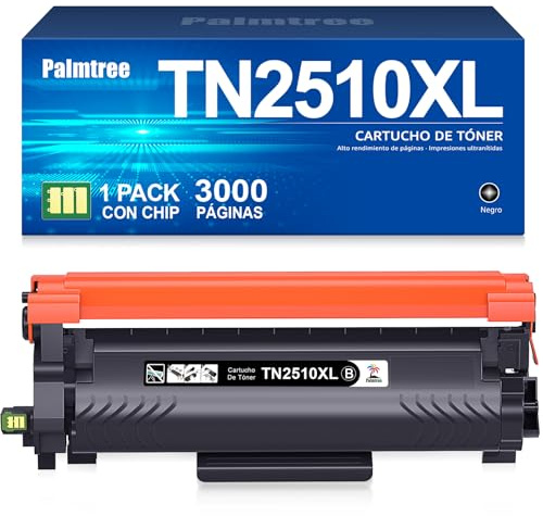 Palmtree TN2510 TN2510XL TN-2510 XL Kompatibel für Brother HL-L2400DWE Toner MFC-L2800DW MFC-L2835DW MFC-L2860DW HL-L2400DW MFC-L2827DW DCP-L2620DW HL-L2445DW DCP-L2660DW DCP-L2665DW DCP-L2627DW
