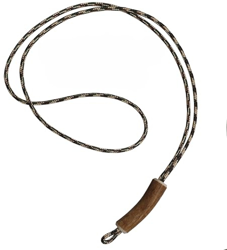 Generisch Themahund Pfeifenband mit Geweih, Camo Terra, Geweih und Schlaufe | Passend für Acme Pfeifen & Whistle Set, eingearbeitetes Rentiergeweih, 3 mm stark, handgefertigt