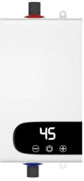 YQVEOT Instant Water Heater, Instant Water Heater 4500W Portable Electric Heaters For Bathroom Hot Water Shower And Home Kitchen Heating for Kitchen Bathroom