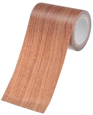 M METERXITY 1 Rollo De Cinta De Reparación De Madera, 2.24 Pulgadas X 15 Pies Textura Realista Autoadhesiva Papel De Contacto Para Muebles/Pisos/Hogar [Pino Chocolate]