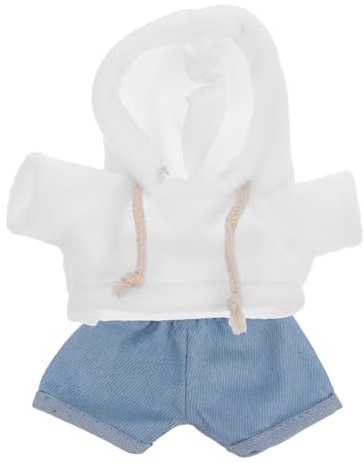 Garneck 1 Satz Plüschbärenkleidung Outfit -kleiderdekor Bären Sie Austauschbares Kleid Kapuzen -Sweatshirt & Hosen Tierisches Tuch Winzige Kleidung Plüschpuppenkleidung Stoff