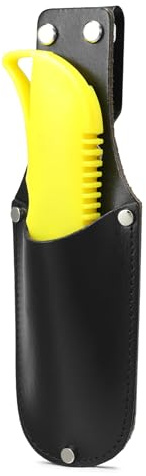 quipuda Genuine Leather Knife Holster for Carrying a Knife on a Belt， Versatile Holder for Knife Sizes (Black)