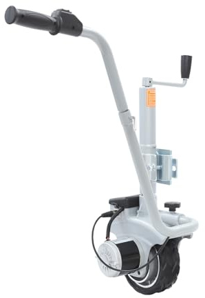 SHZICMY Roue jockey pour remorque 12 V Aide à la manœuvre électrique, max. Charge remorquable : 2270 kg - Réglable en hauteur - Vérin électrique pour caravane, remorque, van à chevaux, remorque auto