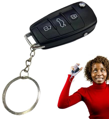 Generisch Neuheit Schockauto Key Streich - Aprilscherzes Tag Trick Toy | Electric Shock Car Key Schockierende Praktische Streich Trick Spaß Neuheit | Erwachsene Witze Kèy Ring
