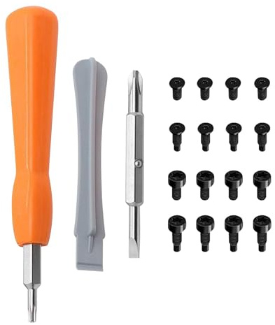 Doorbell Screwdriver Kit, Dual-End T 6 T15 & PH2 Bits with 16Pcs Security Screws for All Doorbells