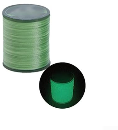 Yuanpgky Fil de fixation de mouches en polyester 150D pour la pêche, fait à la main avec options luminescentes et multicolores, 100 m par rouleau, compatible avec les crochets d'assistance et (F)