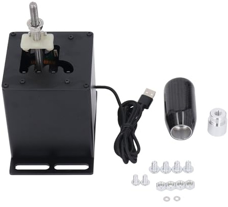 TOPINCN PC USB Racing Game Simulator Shifter, H Gear Shifter mit Authentischem Gefühl für G27 G29 T300 Lenkrad, Kompatibel mit ATS ETS Sim Racing Games