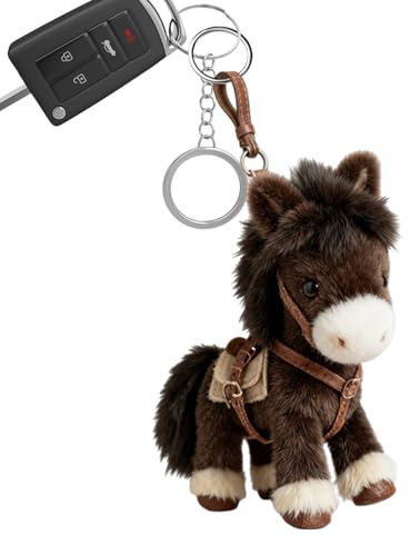 Jubilofex Plüschtier Pferd – Anhänger zum Sammeln, weich, Charme, niedliches Plüschtier, Mini-Accessoire aus Plüsch | Jugendliche Erwachsene Freunde Familien Handtaschen