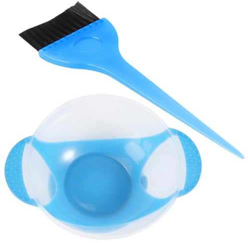Operitacx Set Ciotola per Colorare Chioma con Ventosa e Pennello Setole Flessibili, Ciotola Spessa per Miscelare Tinture, Kit Professionale per Saloni e Uso Personale