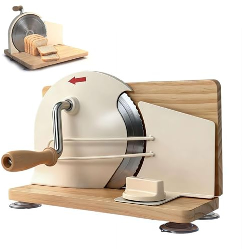 Affettatrice Per Pane Manuale A Manovella Rotante Spessore 1-20 Mm