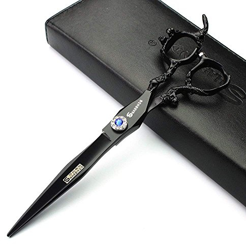 Forbici da parrucchiere 7 pollici Sharonds personalizzate da 7,5 pollici cool black salon hair styling parrucchiere forbici in acciaio inox strumenti per parrucchieri