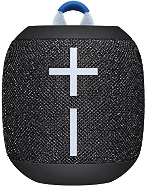 Ultimate Ears WONDERBOOM 3, Pequeño Altavoz Inalámbrico Portátil Bluetooth, Sonido con Bajos Potentes de 360 Grados para Exteriores, Resistente al Agua, Rango de 40 m - Negro