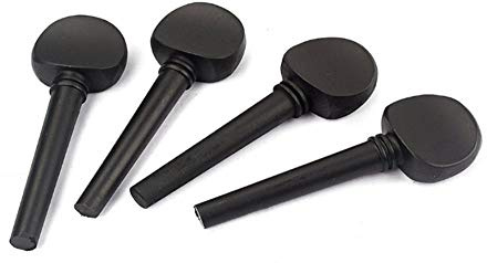 Jiayouy 4pcs 4/4 Size Violoncello Tuning Peg Set Replacement for Violoncello String Instrument Accessories No Hole