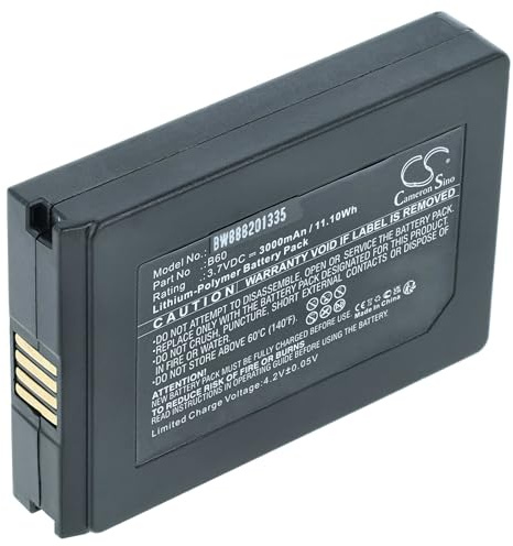vhbw Akku Ersatz für Vectron B60 | für Barcodescanner POS (3000 mAh, 3,7 V, Li-Polymer)