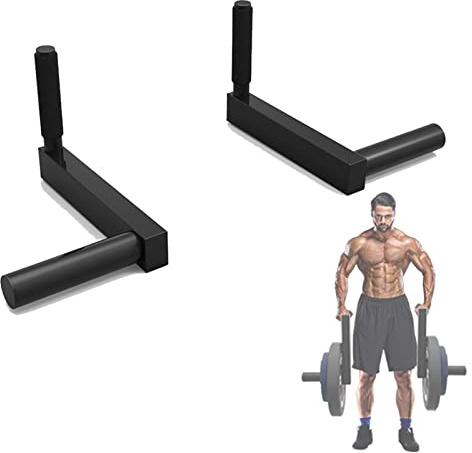 DYK&NX Farmers Walk Hantelstange aus Stahl, Barbell-Handles Training, Fitness Barbell Frame Gewichtheben Griffe, Max Load 300Kg