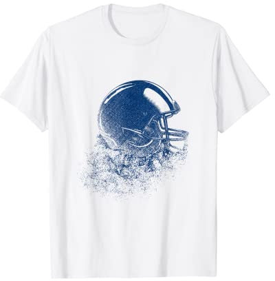 American Football Helm Sport Kunst T-Shirt