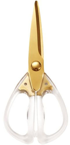 Kitchen Shears Scissors&Sharp Scissors, ARCHIKING 8.0inch Cooking Scissor-Meat and Poultry Shears, Dishwasher Safe, Acrylic Handel Scissors All Purpose Stainless Steel Utility Scissor (White)