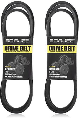 SOAJEE Lot de 2 courroies pour tondeuse John D Sabre GX20072 GY20570 S100 S100 S110 S120 S130 S200 S240 X100 X105 X106 X110 X120 X125 X126 X140 X145 14.542GS 17.542HS 175-919 75-919 10436 Sabo 108