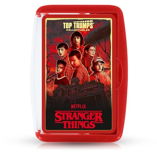 Top Trumps Collectables Stranger Things kortspel för ungdomar och vuxna – Fanartikel Stranger Things Edition pedagogiska spel – 2+ spelare från 15 år – tyska