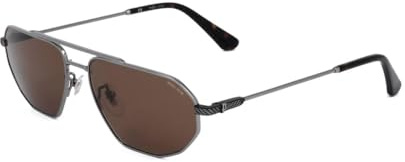 Police SPLF66 Shiny Gunmetal 0508 Sunglasses Unisex Metal, Standard, 58