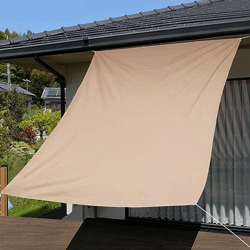 Sichtschutz, 1,1 x 10 m, Sonnenschutz, UV-Zaun für Hinterhof, Balkon, Pool, Veranda, Geländer, Gartenarbeit, wetterbeständig, cremefarben
