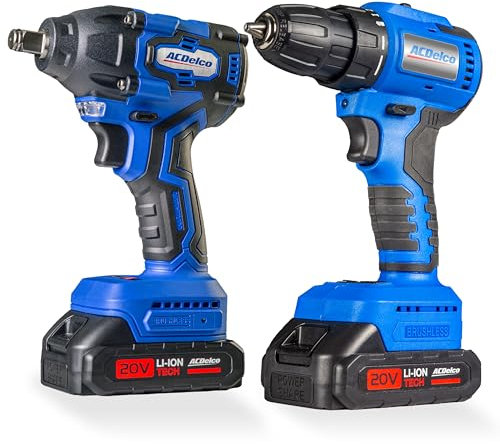 ARI20132-K1G 20V ACDelco ARI20132 Brushless Impact Wrench and ARD20137 Drill/Driver Combo Kit