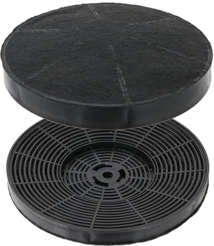 SPARES2GO Carbon Charcoal Filter for CDA CCA52WH CHA15 Cooker Hood (175mm, Pack of 2)