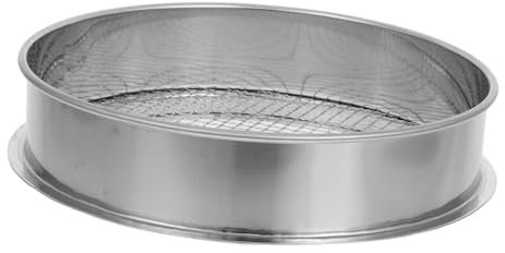 Toyvian Tamiz De Acero Inoxidable con Malla De Cribador De Tierra y Compost para Jardín Herramienta Resistente para Cribar Arena Tierra y Rocas Jardinería