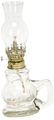 Cabilock Retro-Petroleumlampe Petroleumlampe Laterne Docht alte Öllampen Vintage Petroleumlampe Öllampenschornstein alte Lampe alte Petroleumlampe Öllampen für den Innenbereich Glas