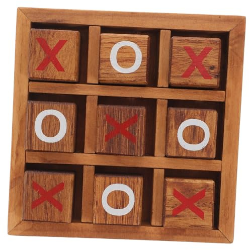 NOLITOY Schach Spielzeug Für Junge Mädchen Lernspielzeug Aus Holz Doppelschach Für Drinnen Sorgfältig Geschliffen Sicher Und Umweltfreundlich Mit Wasserlöslichem Lack