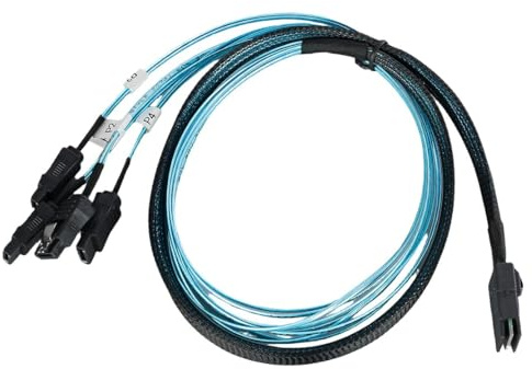 ciciTree 100cm SATA to Mini SAS SFF-8087 Multi-Lane Reverse Breakout Cable Splitter Connector