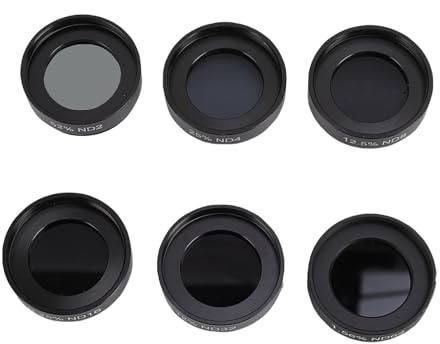 Ausla Telescope Filter Kit, Aluminum Alloy, 6 Piece Telescope Moon Filter Set, Reduce, Ideal for Astronomers with 1.25 Inch Eyepieces