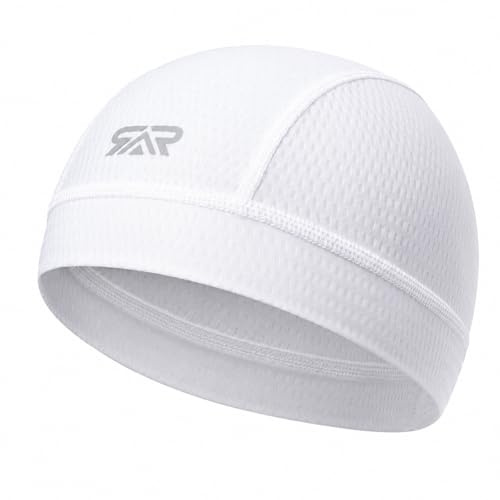 DVDVBOOM Cycling Skull Cap Helmet Liner Cooling Skull Cap for Men, Breathable Bike Cap Under Helmet, Sweat Wicking Quick Dry Cycling Cap for Road Cycling Running Motorcycle Riding