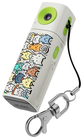IJSDNVJNDX Cámara de Thumb Cámara de Retro Mini Cámara de Acción Digital Grabadora de Video 2K Cámara de Bolsillo Portátil Pequeña Camcorder