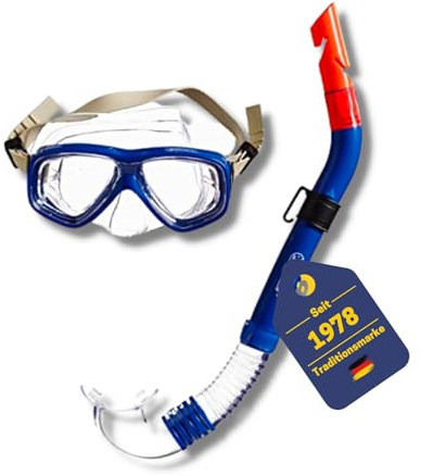 BEST SPORTING Taucherset Kinder Anaconda I Kinder Tauchset mit Brille & Schnorchel I langlebige Tauchausrüstung Kinder I Antifog & wasserdichte Brille I Trocken-Schnorchel