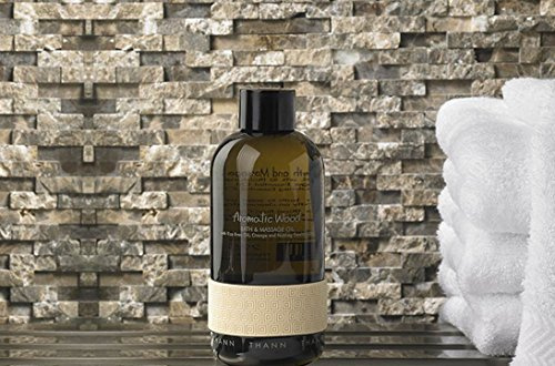 Marriott Hotels - Thann Hair & Skincare - Aromatic Wood Bath & Massage Oil - Contains rice bran, orange, and nutmeg essential oils