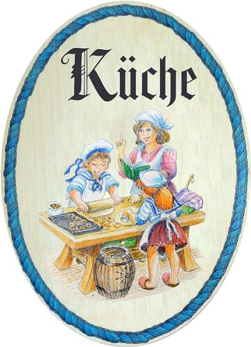 Kaltner Präsente Geschenkidee - Geschenkartikel Deko Türschild im Antik Design Dekoartikel Küche (18 x 13 cm)