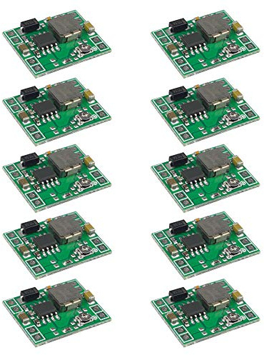 FULARR® 10Pcs Premium MP1584EN DC-DC Buck Convertitore Set, 4.5-28V a 0.8-20V Step-Down Tensione Regolatore, Ultra Piccolo 3A Regolabile Alimentatore Step-Down Module